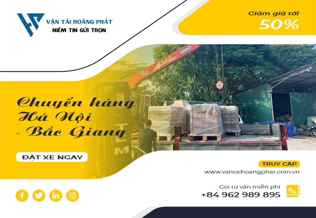 Dịch vụ vận chuyển hàng hóa từ Hà Nội đi Bắc Giang